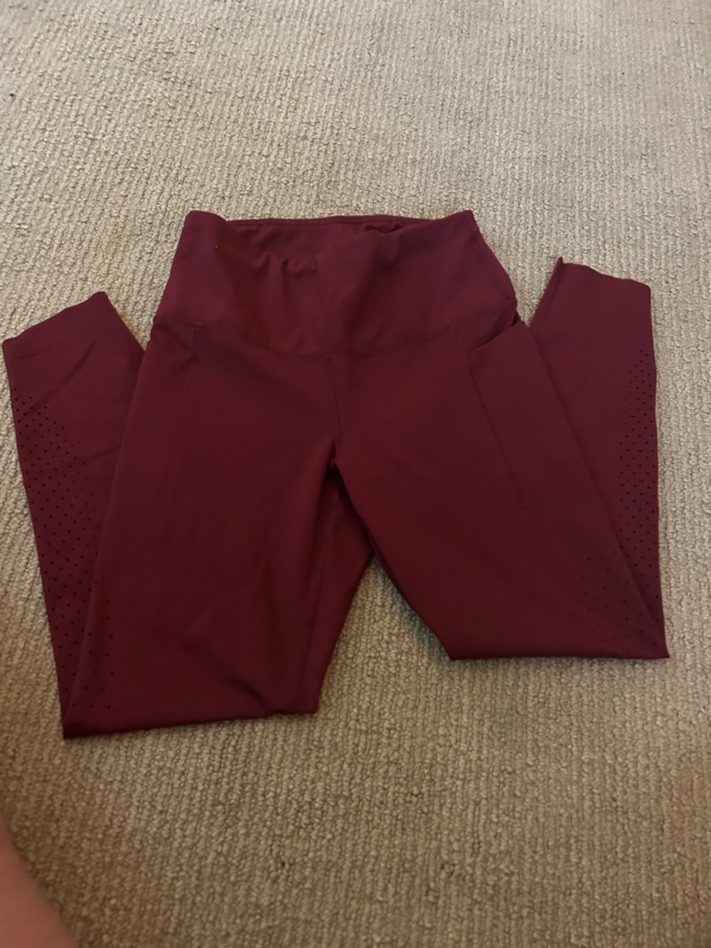 Active Life Women's Maroon High-Waist Leggings